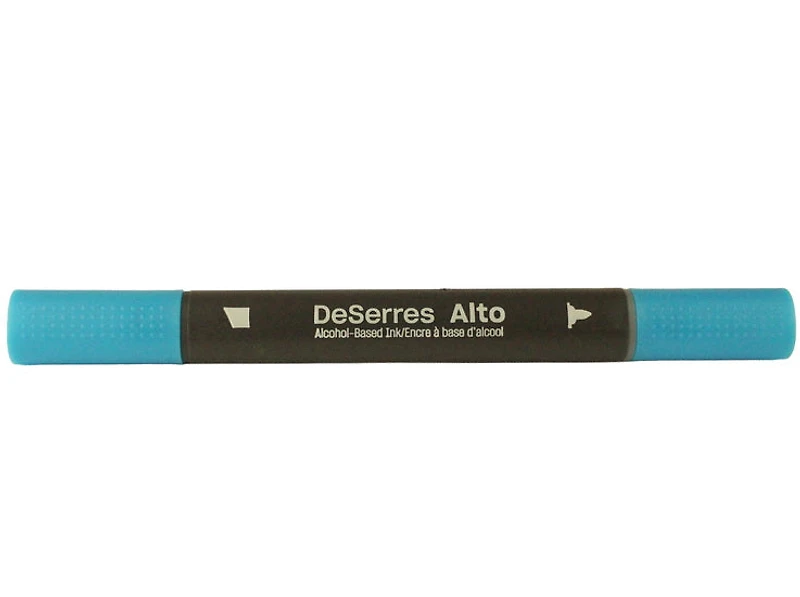 Feutre double pointe alcool - bleu azur