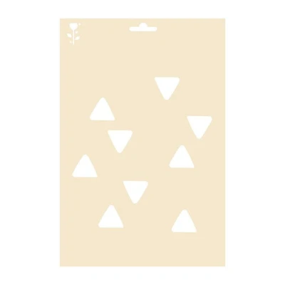 **Stencil a4 geometric triangles