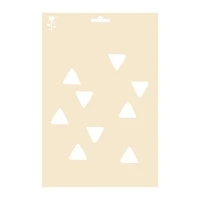 **Stencil a4 geometric triangles