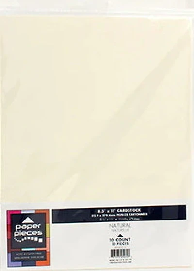 PAQUET DES CARTONS &MDASH 8,5 X 11 PO Creme