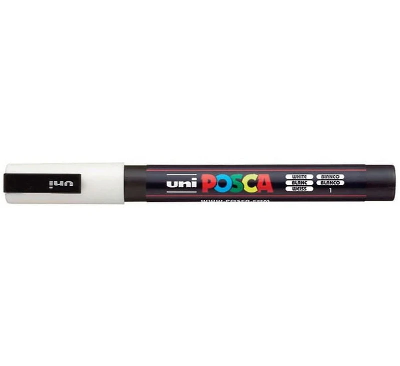 Marqueur posca conique pc-3m blanc