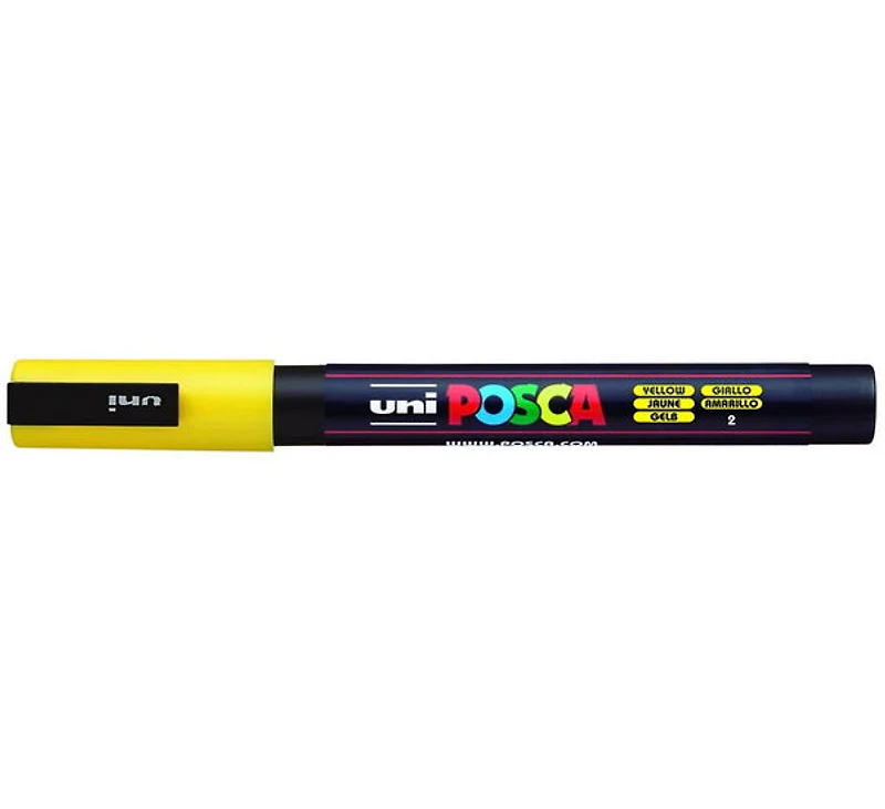 Marqueur posca conique pc-3m jaune
