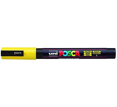 Marqueur posca conique pc-3m jaune