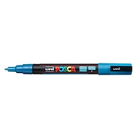 Marqueur posca conique pc-3m bleu clair pailleté