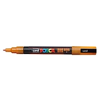 Marqueur posca conique pc-3m orange pailleté