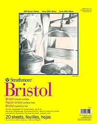 Bloc papier bristol - lisse - 11x14po (20f)