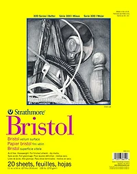 Bloc papier bristol - velin - 11x14po (20f)