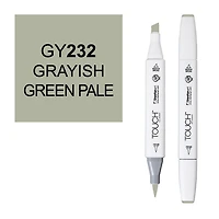 Marqueur touch pointe pinceau vert grisâtre pâle