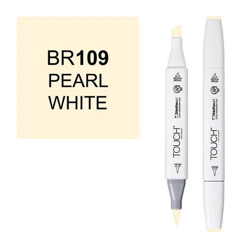 Touch Brush Marker Pearl White
