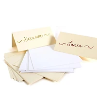 25 MARQUE-PLACES 10 CM X 10 CM Crème