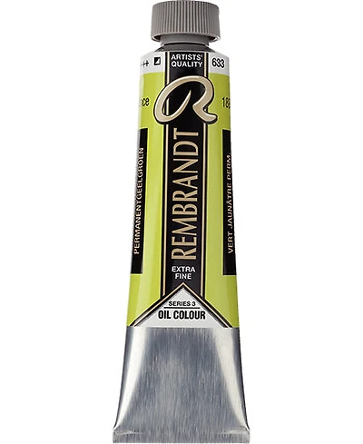 Huile rembrandt vert jaunâtre permanent - 40ml série 3