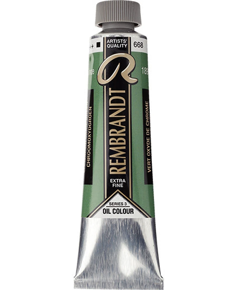 Huile rembrandt vert oxyde chrome - 40ml série 3