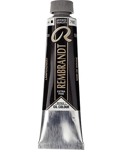 Huile rembrandt  noir de bougie - 40ml série 1