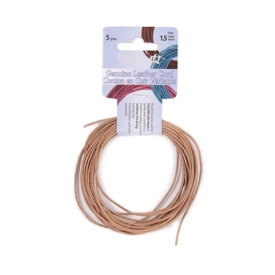 CORDON DE CUIR 1,5 MM Naturel