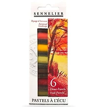 Ens. demi-pastels à l'écu - automne (6)