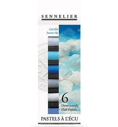 Ens. demi-pastels à l'écu