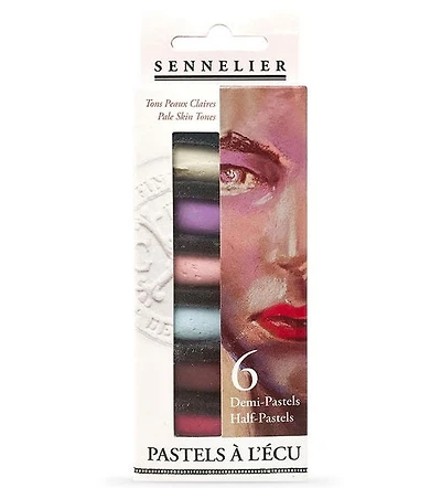 Ens. demi-pastels à l'écu