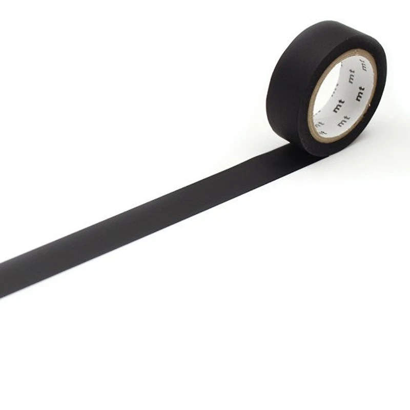 Ruban washi noir mat - 15mmx7m