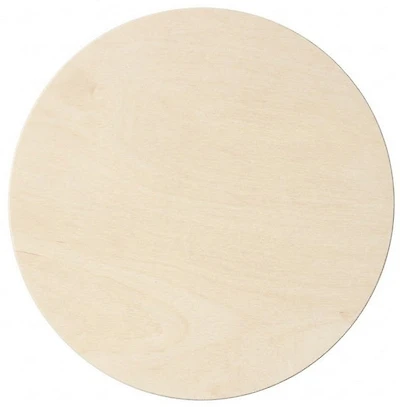 Panneau de bois rond