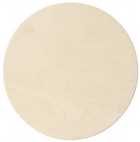 Panneau de bois rond