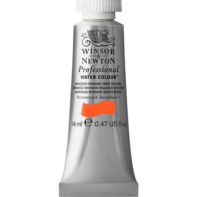 Professional watercolour - 14ml - winsor orange red shade - s1