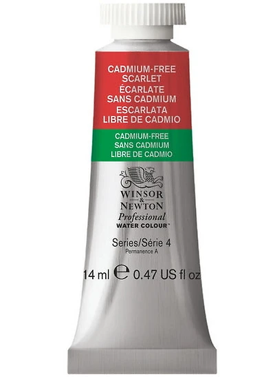 Aquarelle pro - 14ml - écarlate sans cadmium - s4