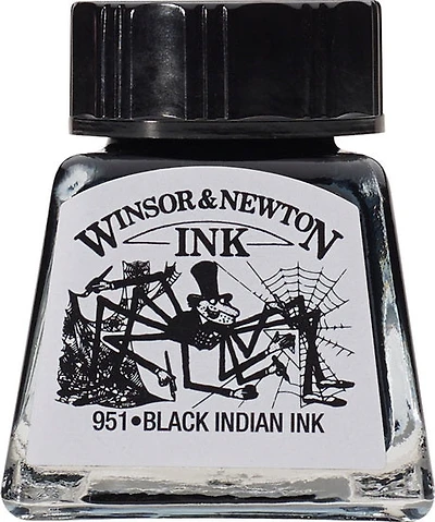 Encre à dessin encre de chine noir - 14ml