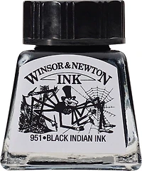 Encre à dessin encre de chine noir - 14ml