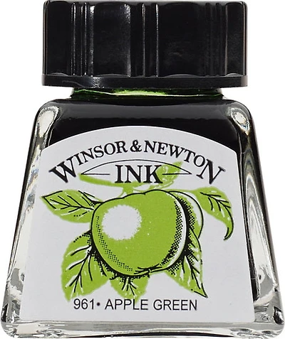 Encre à dessin vert pomme - 14ml