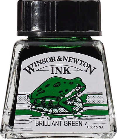 Encre à dessin vert brillant - 14ml