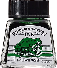 Encre à dessin vert brillant - 14ml