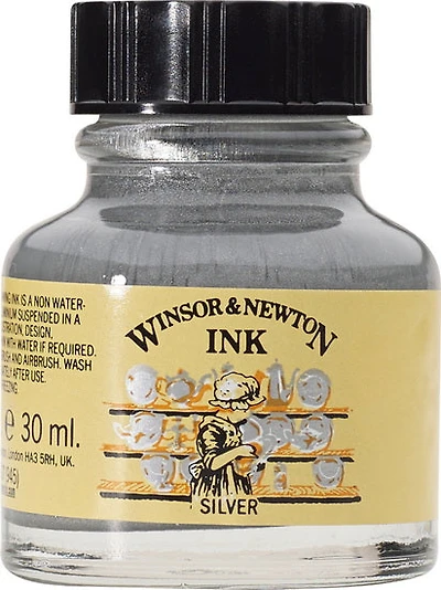 Encre à dessin argent - 30ml