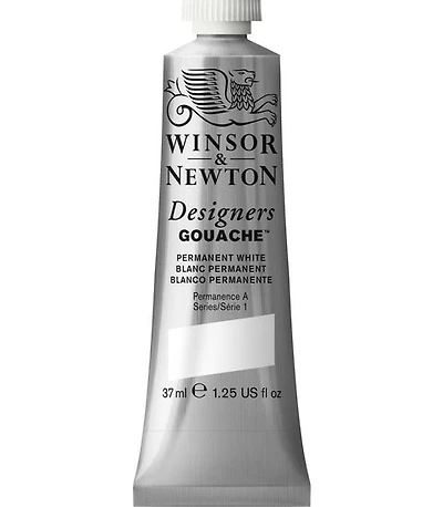 Gouache designer - 37ml - blanc permanent - s1