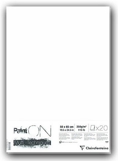 FEUILLE TECHNIQUES MIXTES PAINT'ON