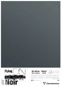 Paint'ON Mixed Media Sheet - 50 x 65 cm Black