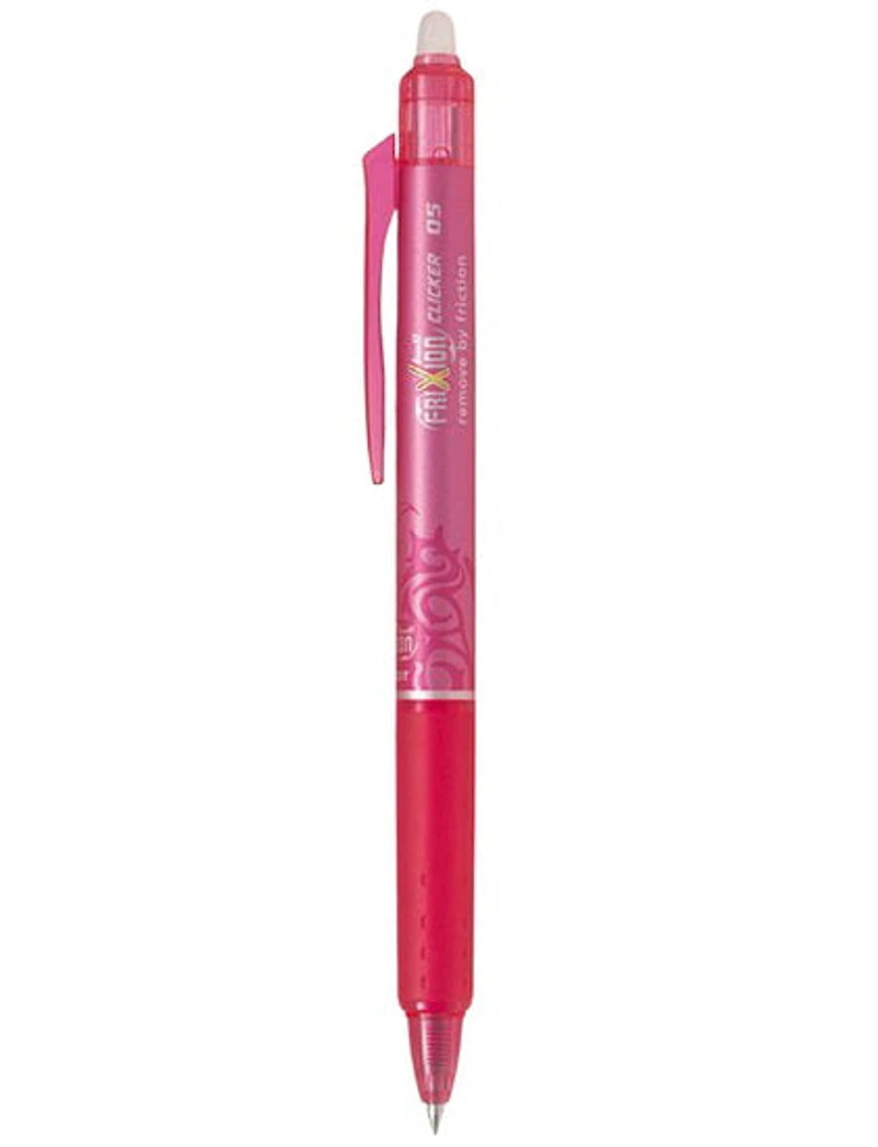 Stylo gel frixion rétractable rose 0.5mm