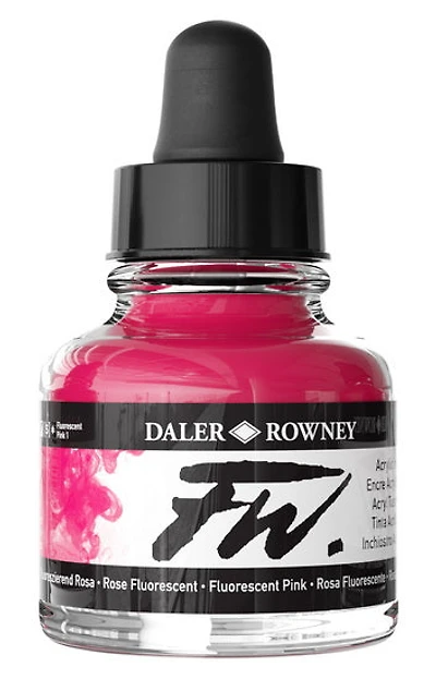 Encre acrylique - fw artists' - 29ml - rose fluorescent