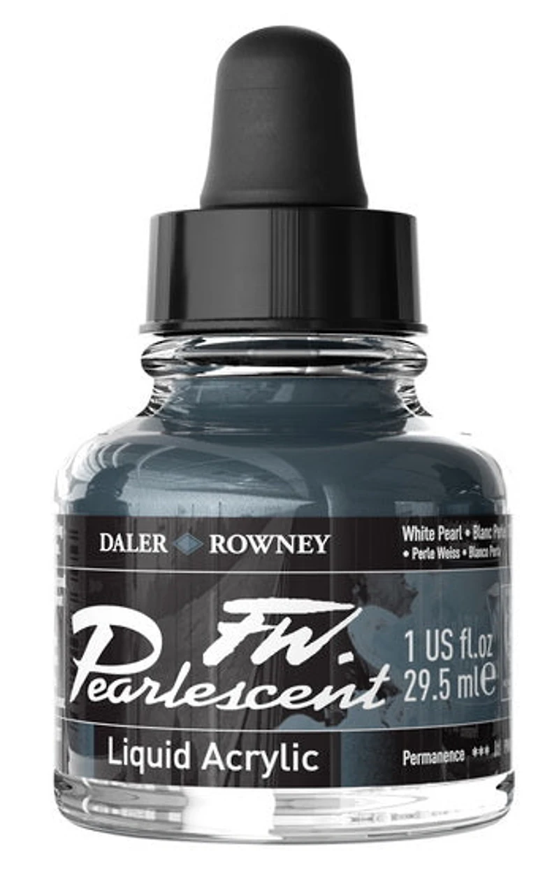 Acrylic ink - fw pearlescent - 29ml - white pearl