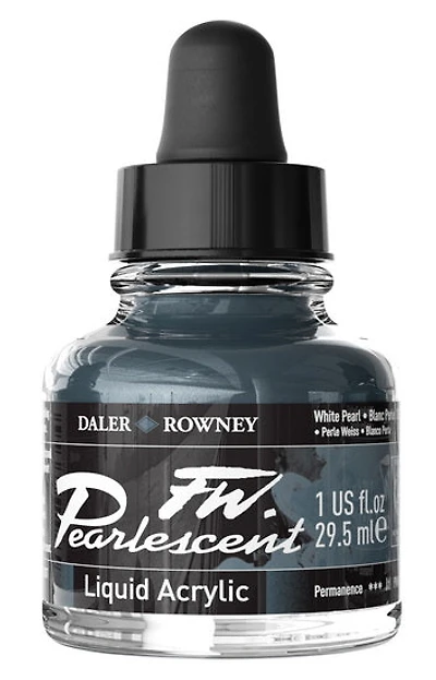 Acrylic ink - fw pearlescent - 29ml - white pearl