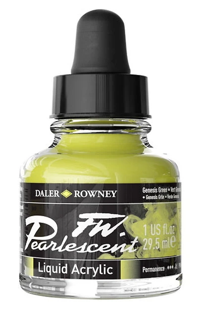 Acrylic ink - fw pearlescent - 29ml - genesis green