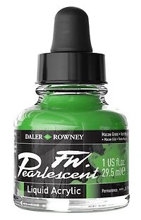 Acrylic ink - fw pearlescent - 29ml - macaw green