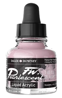 Acrylic ink - fw pearlescent - 29ml - platinum pink