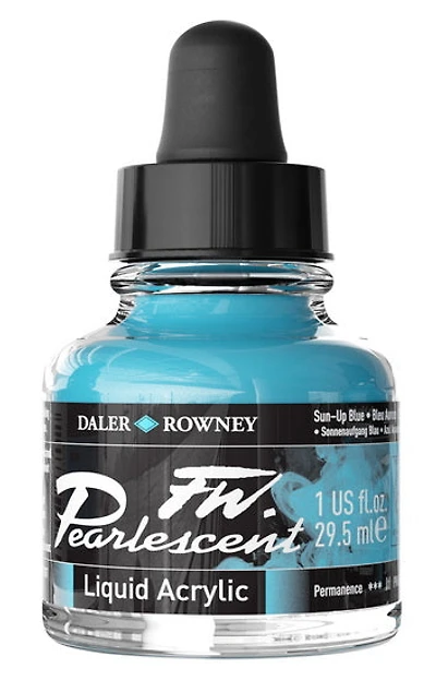 Acrylic ink - fw pearlescent - 29ml - sun up blue