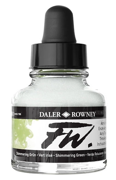 Encre acrylique - fw artists' - 29ml - vert scintillant