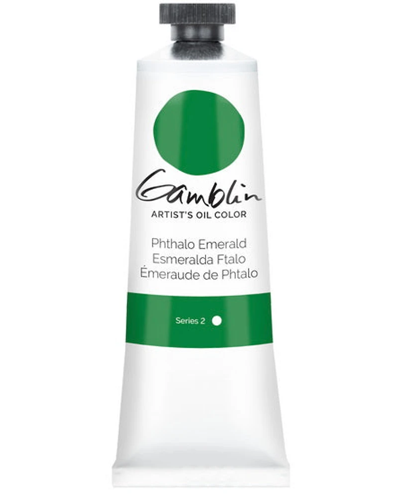 Huile émeraude phtalo - 37ml série 2