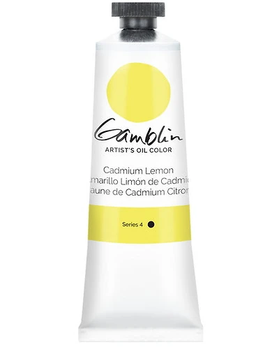 Huile jaune cadmium citron - 37ml série 4