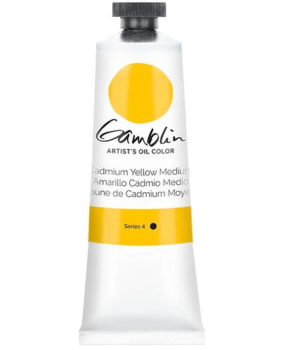 Huile jaune cadmium moyen - 37ml série 4