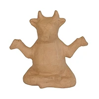 Papier-Mâché Yoga Cow