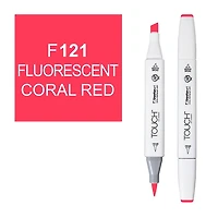 Touch Brush Marker Fluorescent Red
