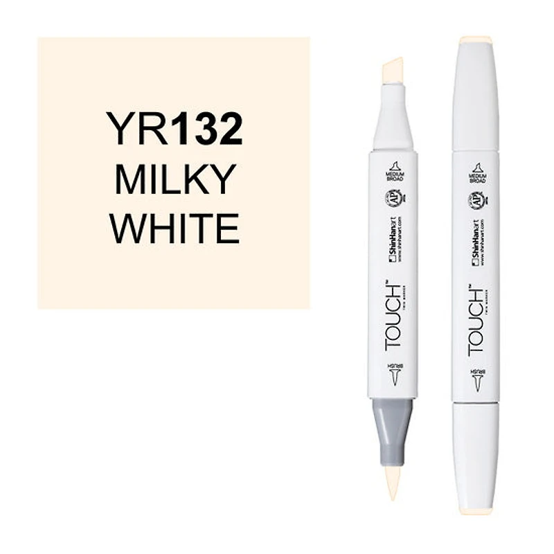 Touch Brush Marker Milky White